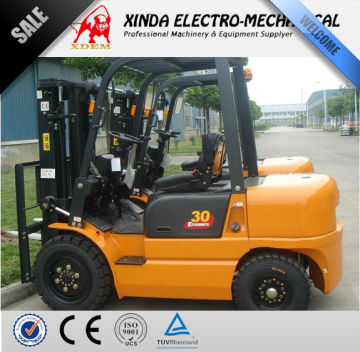 XDEM JJCC Forklift 3 Ton Diesel type CPCD30 Manual Stacker Forklft Truck good price