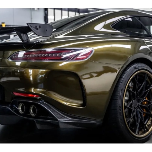 PET Midnight Gold Vinyl Wrap For Auto