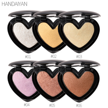 6-Color Single Face Highlighter Eyeshadow Palette