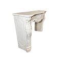 Elegant Antique-Replica French Carrara Marble Mantel