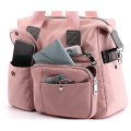 Pink Large Capacity Travel Bag With Multiple Layers