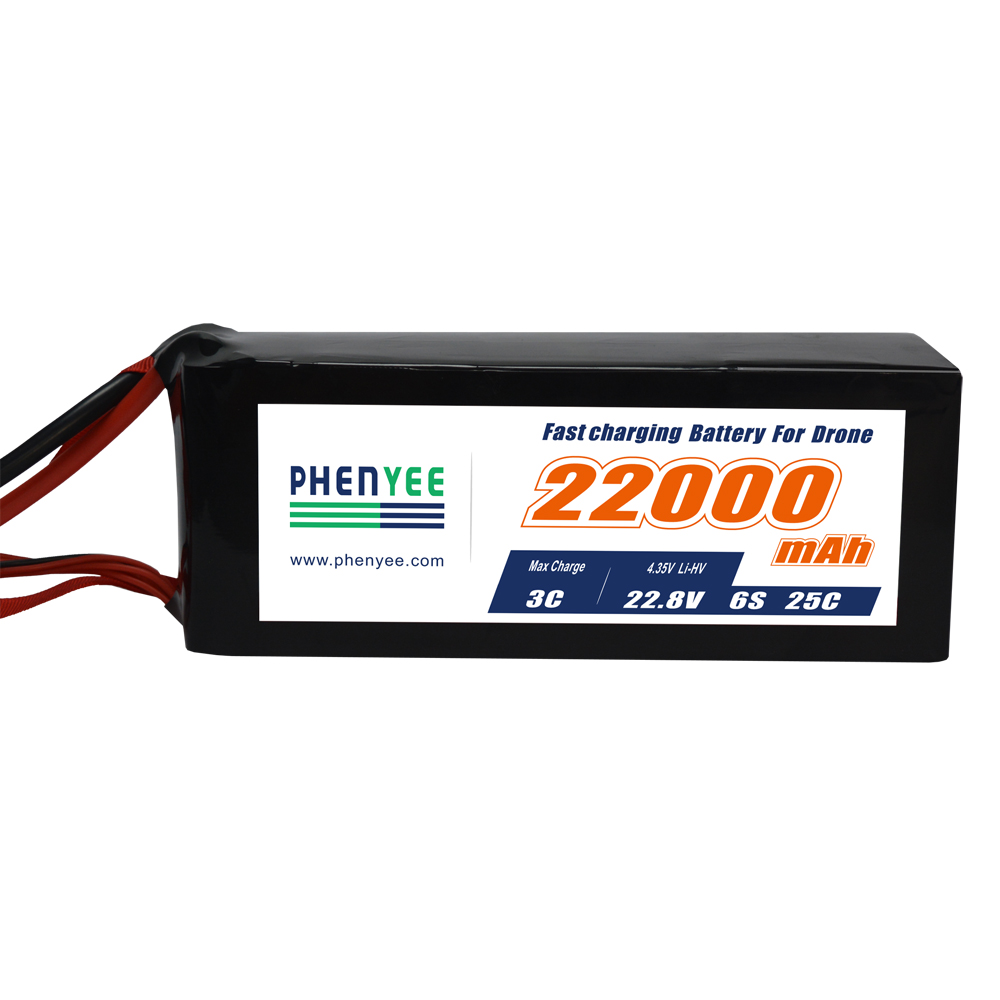 شارژ سریع باتری پهپاد 6S 22.8V 25C 22000mAh