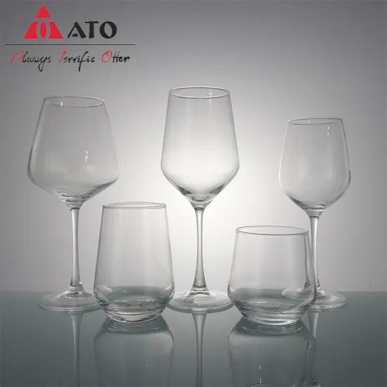 Clear Red Wine Glassware Customized for Beverage Container