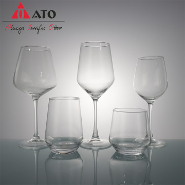 Clear Red Wine Glassware anpassat för dryckesbehållare