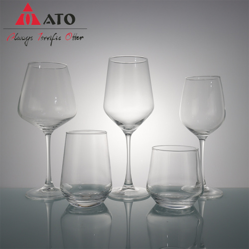 Clear Red Wine Glassware Customized for Beverage Container