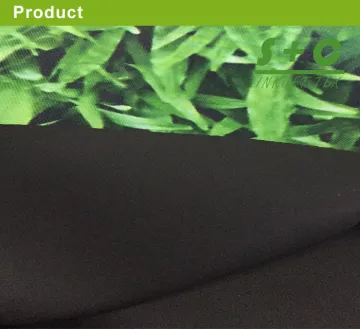 knited fabric blockout black coating polyester free smaple