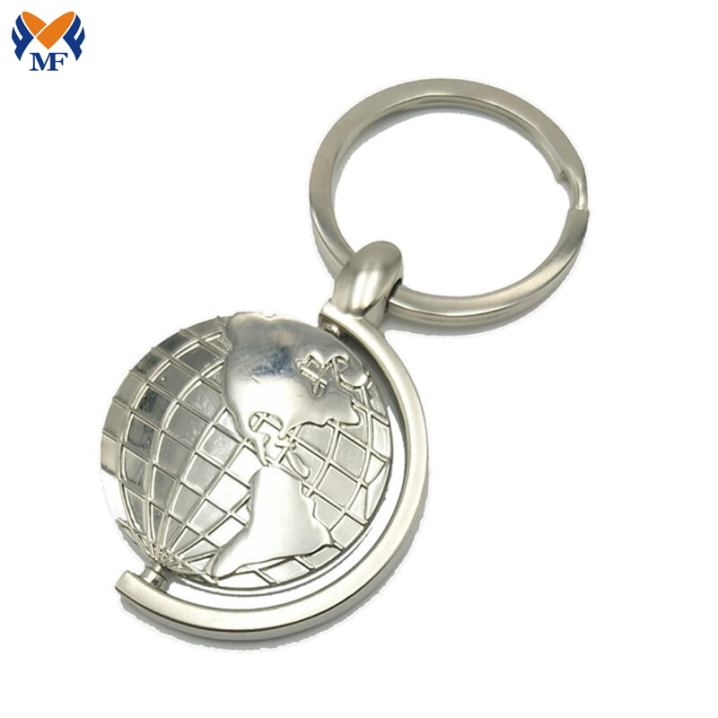 Globe Metal Keychain