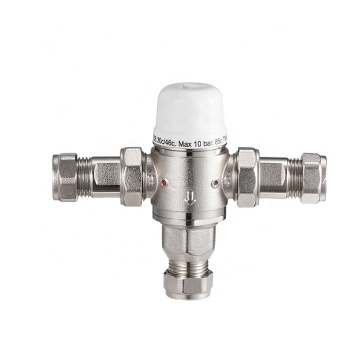BJ45002: 3-Way Brass Thermostatic Mixing Valve for Temperature Control