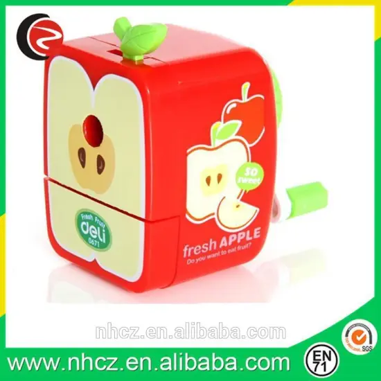 Stationery Red Apple novelty pencil sharpeners Fruit sharpener