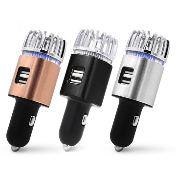 12V Car Air Cleaner Ionizer Deodorizer Blue LED Light Formaldehyde Air Purifier