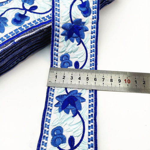 Embroidered Patch Lace Trim Ribbon for Garment