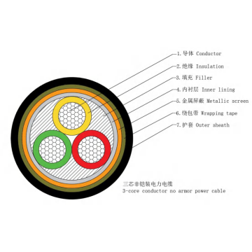 Cu/XLPE/NMTA/PE-1.8/3KV Кабель