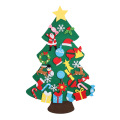 Calendario de fieltro de la adviento de Navidad de árbol artificial de alta calidad