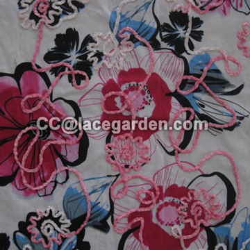Rope Embroidery in Printing Fabric