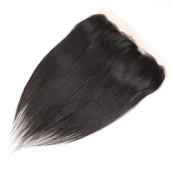 Mink Cuticle Aligned Virgin Hair Customized  Ear To Ear 13*4 Fine Swiss Lace Frontals
