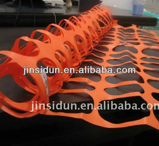 Orange Warning Barrier Fence