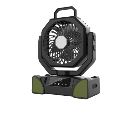 Portable 20000mAh Battery Operated USB Rechargeable Desk Fan with LED Lamp