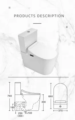 Smart Toilet with Intelligent Seat Cover: Modern Bowl for Bathroom