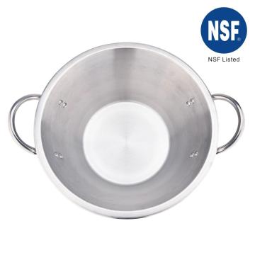 Μεγάλο Cazo Comal από ανοξείδωτο ατσάλι 17 Quart