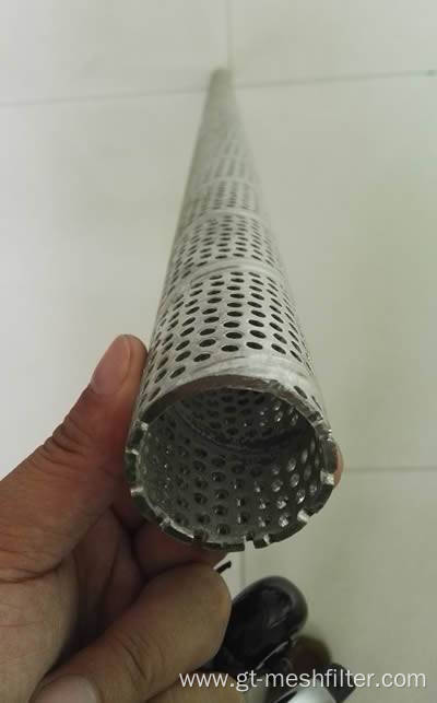 stainless steel perforated round hole tube