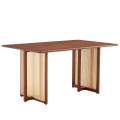 Solid Wood Modern Rectangular Dining Table