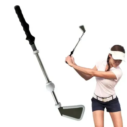 Retractable Golf Swing Trainer Rhythm Click Grip Tempo