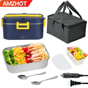Portable Stainless Steel Lunch Box Set with Food Warmer and Carry Bag