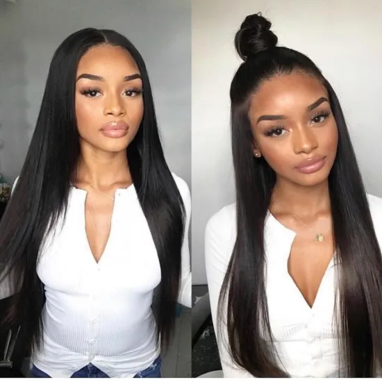 mink brazilian vendor jewish wig Indian temple hair processed virgin hair loose deep wave human hair lace frontal wig