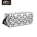 Custom promotion gift bag travel women ladies red color clutch makeup cosmetic bags