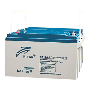 12V 65Ah Sealed Lead-acid Batteries for Solar and Telecom Systems, RA12-65G