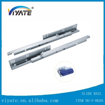 3-fold Concealed Undermount Slide soft close drawer slide