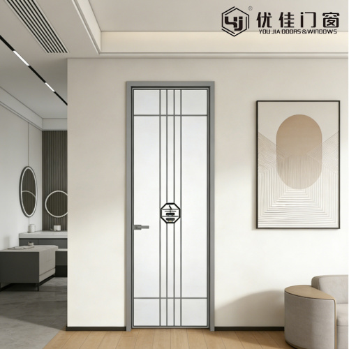 Распашная дверь в китайском стиле с двойным остеклением