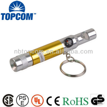 Whistle and Compass Mini LED Flashlight Keychain: The Ultimate Survival Tool Accessory