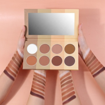 8-Wolor Bronzer menekan bubuk dan menyoroti palet