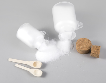Customized ABS Bottle Containers: Elegant Single Ear Design for Bath Salts (100g-500g) with Wooden Spoon Packaging