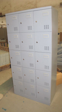 15 doors steel locker 15 tier locker