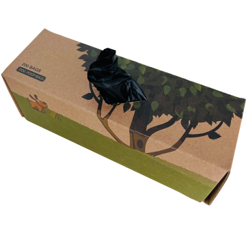 Hot-Selling Customized Compostable 200 Pieces Dog Trash Bags Color Box Package