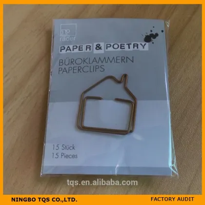 Funny Cabin Shaped Paper Clip, triangle paper clip