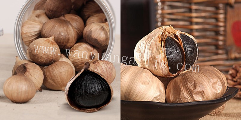 black whole garlic