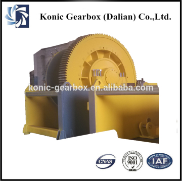 Petrol engine powered drive winch crane hydraulic gearbox