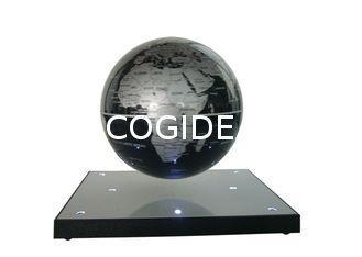 6" Diameter Magnetic Levitating Globe Display , Bottom Silv