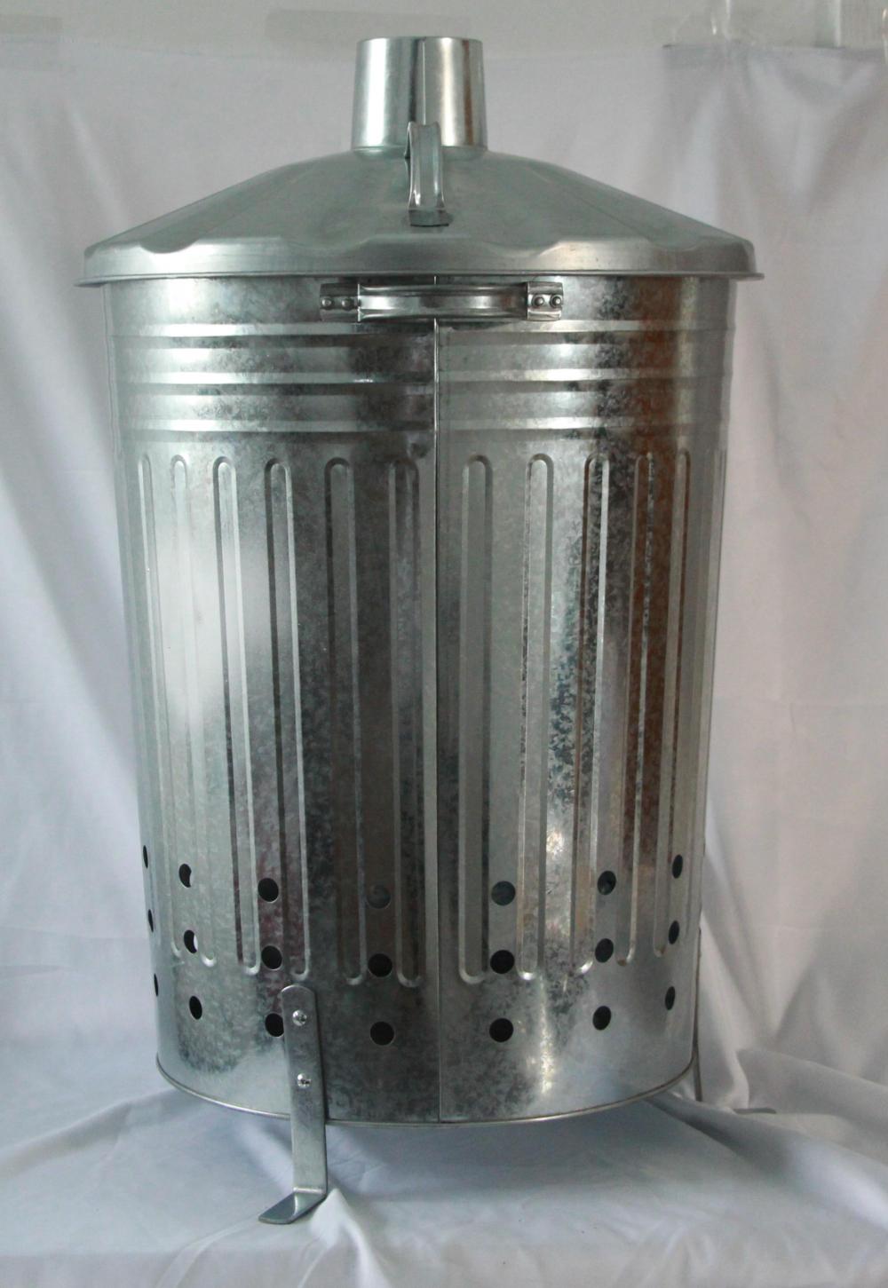 75l Portable Metal Galvanized Domestic Waste Incinerator