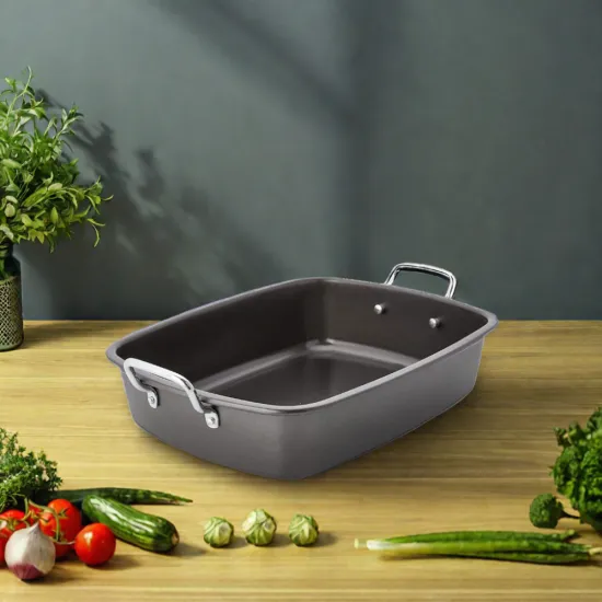 Nonstick stainless steel baking pan Carbon Steel pan Flat bottan chicken Roasting Roaster Pan for Restaurant