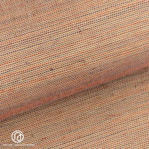 Papel de parede de cânhamo colorido retrô em tons quentes