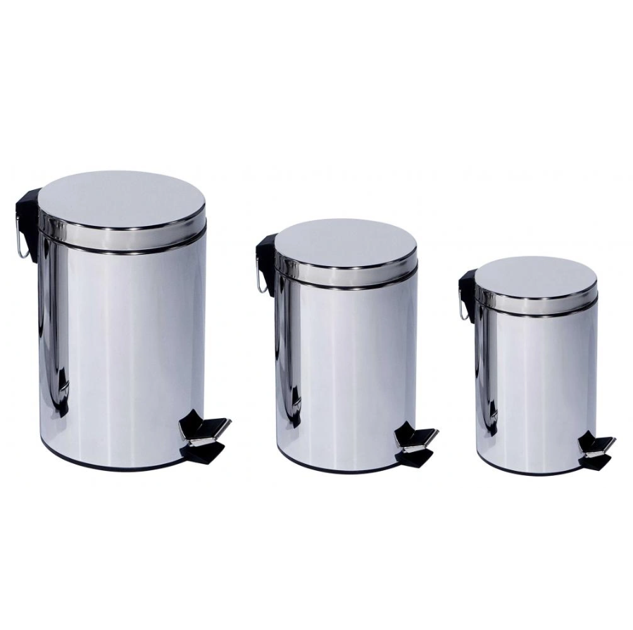 Mülleimer aus Edelstahl Stainless Steel Trash Bin