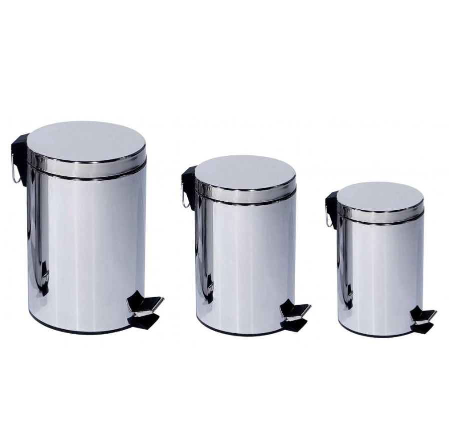 Corrosion resistant pedal type trash can