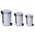 Corrosion resistant pedal type trash can