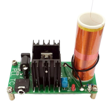 Kits 15W Tesla Mini Coil Plasma Speaker DC 15-24V Wireless Transmitter Generator -Y103