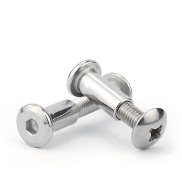 Stainless Steel Semi Tubular Rivets Male Female Screw Fasteners