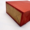 Bolsa de papel de papel kraft de fondo cuadrado personalizable